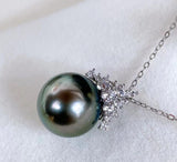Black Pearl Pendant S925 Silver Ice Queen Perfect – Jewelry Gift Ideas — 3