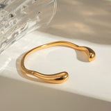 Irregular 18K Gold Stainless Steel Bracelet – Jewelry Gift Ideas — 4