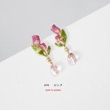 Enamel Dripping Tulip Sterling Silver Needle – Practical Gifts — 11