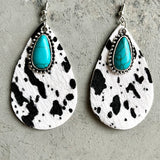 Western Animal Grain Cowhide Water Drop Turquoise – Stylish Gifts — 2