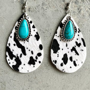 Western Animal Grain Cowhide Water Drop Turquoise – Stylish Gifts — 2