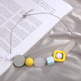 Resin necklace sweater chain – Jewelry Gift Ideas — 4