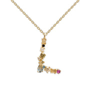 English Letter Necklace Female Colorful Crystals – Jewelry Gift Ideas — 19