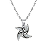 S925 Silver Windmill Women's Necklace Pendant – Jewelry Gift Ideas — 1