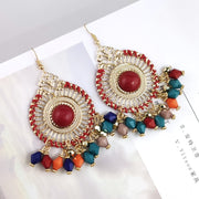 Exaggerated Disc Tassel Earrings Retro Style – Stylish Gifts — 5