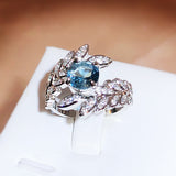Super Peacock Feather Ring Female Opening – Gifts for Her — 2