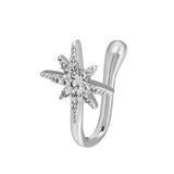 Brass Inlaid Zircon Star Heart Crown Nose Ring – Meaningful Gifts — 16
