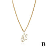 26 Letter Necklace Inset Zircon 18k Gold Necklace – Jewelry Gift Ideas — 2