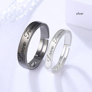 Black And White Heartbeat Couple Ring Niche Design – Gifts for Couples — 5