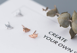 Female Fashion Temperament Diamond Feather Stud – Stylish Gifts — 5