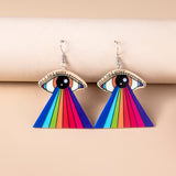 Rainbow Tearful Eyes Acrylic Pendant Earrings – Jewelry Gift Ideas — 2