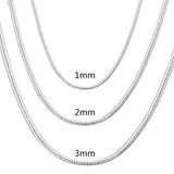 925 Sterling Silver Solid Snake Chain – Useful Gifts — 4