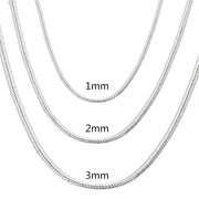 925 Sterling Silver Solid Snake Chain – Useful Gifts — 4