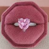 Ladies Fashion Micro Set Simple Love Ring – Stylish Gifts — 8