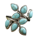 Eight Leaf Green Agate Ring Natural Style Ring – Stylish Gifts — 4