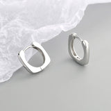 French Retro Geometric Square Metal Earrings Women – Gifts for Her — 2