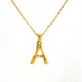 Hip Hop Bamboo 18K Stainless Steel Letter Pendant – Jewelry Gift Ideas — 6