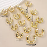 Golden Personality CCB Earrings Creative Double – Jewelry Gift Ideas — 4