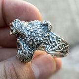 Viking Warrior Male Ring Bear Head Celtic Ring – Gifts for Him — 5