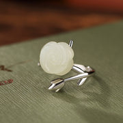 Natural Hetian Jade Qingyu Ring – Jewelry Gift Ideas — 5