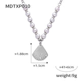 Freshwater Pearl Stitching Titanium Steel Jewelry – Jewelry Gift Ideas — 11