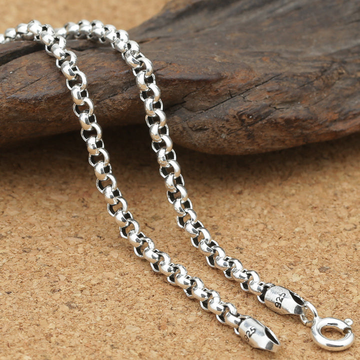 S925 Sterling Silver Ornament 3mm Thick Circle – Jewelry Gift Ideas — 1