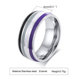 Ring Color 8mm Men's Same Color Flag Ring Foreign – Jewelry Gift Ideas — 17