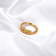 Threaded Titanium Croissant Ring Stainless Steel – Everyday Gifts — 1