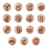 16-20mm Beech Wood 12 Constellation Beads – Stylish Gifts — 4