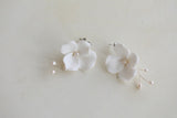 Ceramic Flower Earrings 3.8 Cm Diameter Large Flowers – Useful Gifts — 4