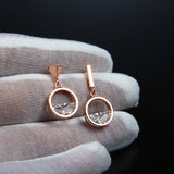 Zircon asymmetrical earrings – Gift Ideas — 3