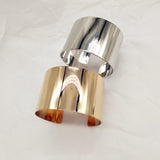 Women's Exaggerated Wide Plated Mirror Bracelet – Jewelry Gift Ideas — 4