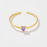 S925 Sterling Silver 5-color Love Thin Body Ring – Gifts for Couples — 7