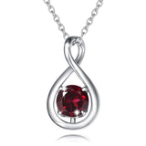 Birthstone Octagonal Pendant Sterling Silver – Jewelry Gift Ideas — 1