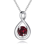 Birthstone Octagonal Pendant Sterling Silver – Jewelry Gift Ideas — 1