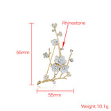 Alloy Golden Vintage Elegant Plum Brooch – Jewelry Gift Ideas — 3