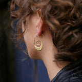 Women's Geometric Spiral Earrings Retro Simple – Gifts for Her — 4