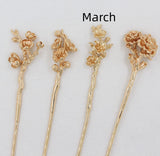 Antique Material Flower Season Hairpin – Stylish Gifts — 11