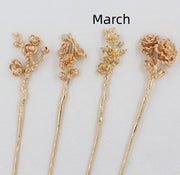 Antique Material Flower Season Hairpin – Stylish Gifts — 11