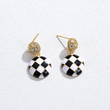 Short Pearl Frosted Bead Copper Earrings – Special Occasion Gifts — 3