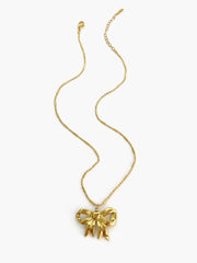 Fashionable Design Titanium Steel Bow Necklace – Jewelry Gift Ideas — 2