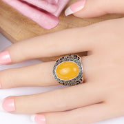 Agate-like Diamond Cut Face Ring – Birthday Gifts — 3