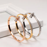 Full Diamond Pendant Classic Lock Couple Bracelet – Jewelry Gift Ideas — 3