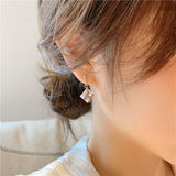 Silver Needle Simple And Small Stud Earrings Love – Gifts for Couples — 16