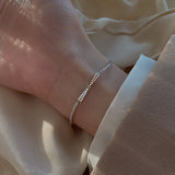 S925 Silver Bow Zircon Bracelet Adjustable Light – Jewelry Gift Ideas — 2