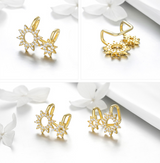 S925 silver earrings sun shape geometry – Small Gift Ideas — 5