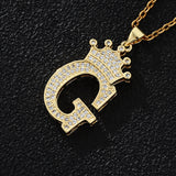 Stainless Steel Chain Zircon Alphabet Pendant – Jewelry Gift Ideas — 9