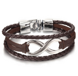 Lucky figure 8 leather bracelet bracelet – Jewelry Gift Ideas — 4