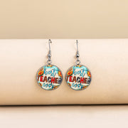 Boho Best Teacher Ever Glass Dome Earrings Stainless – Gifts for Her — 8