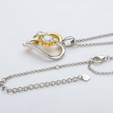 Color Separation Electroplated Heart Sunflower – Jewelry Gift Ideas — 4